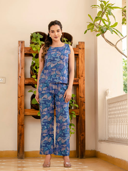 Smoky Blooms top and pant set