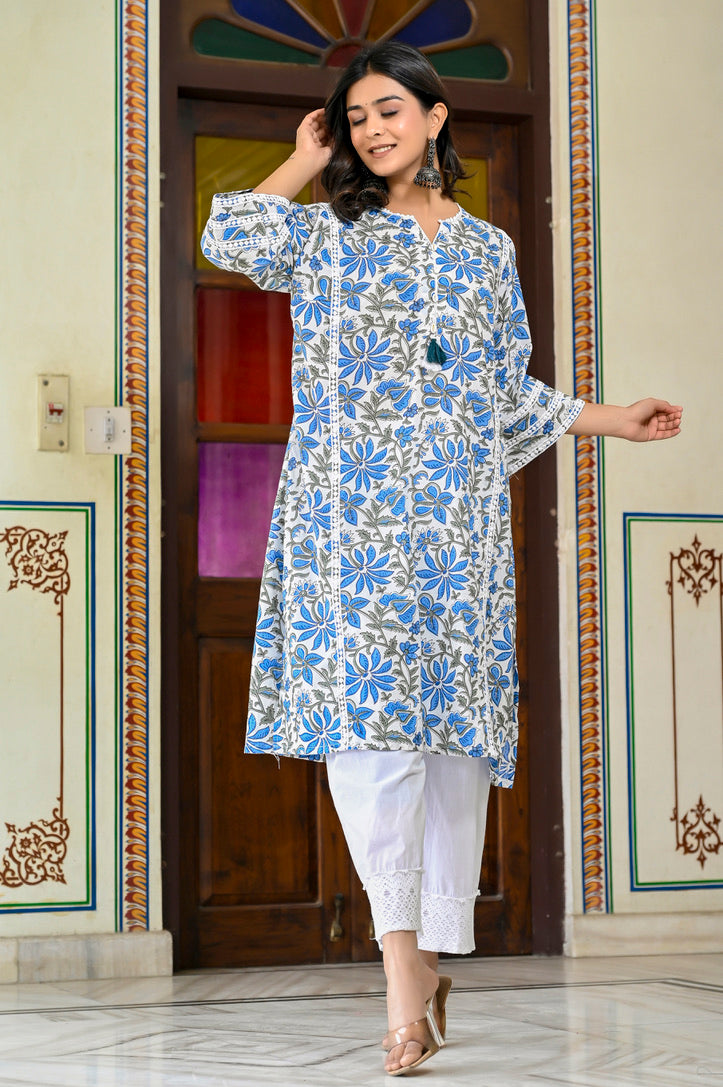 Blooming Blue Skies Chogha Set