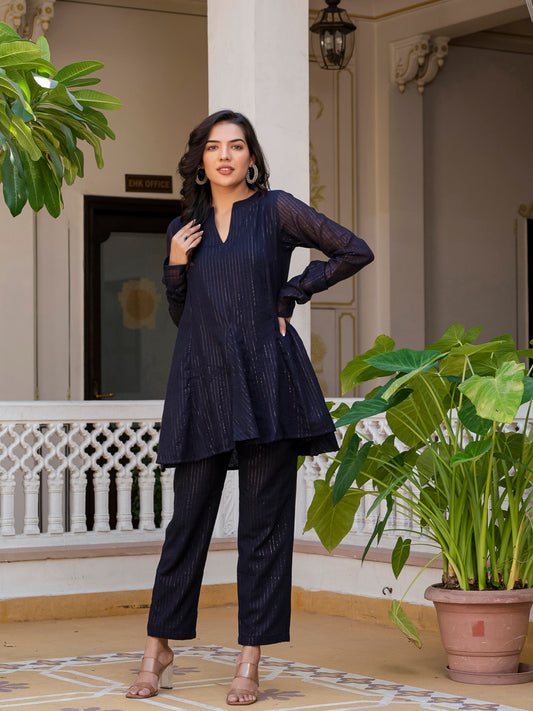Celestial shimmer lurex co-ord set