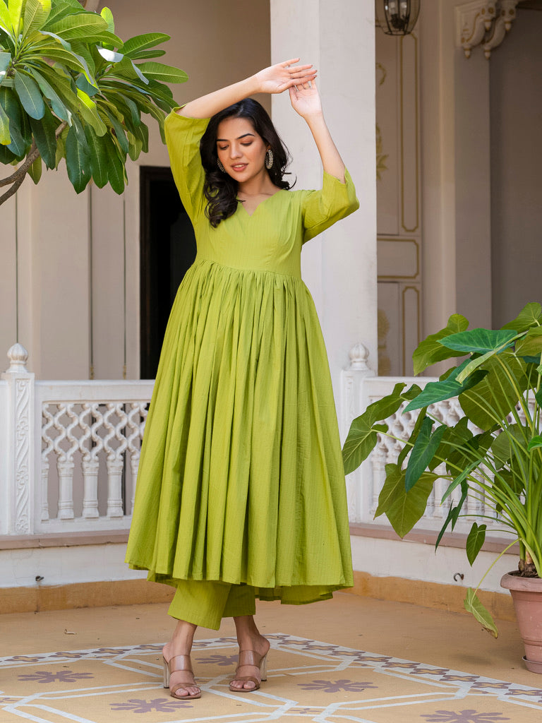 Green Goddess Gleam Kurta Set