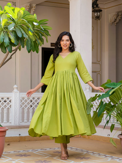 Green Goddess Gleam Kurta Set