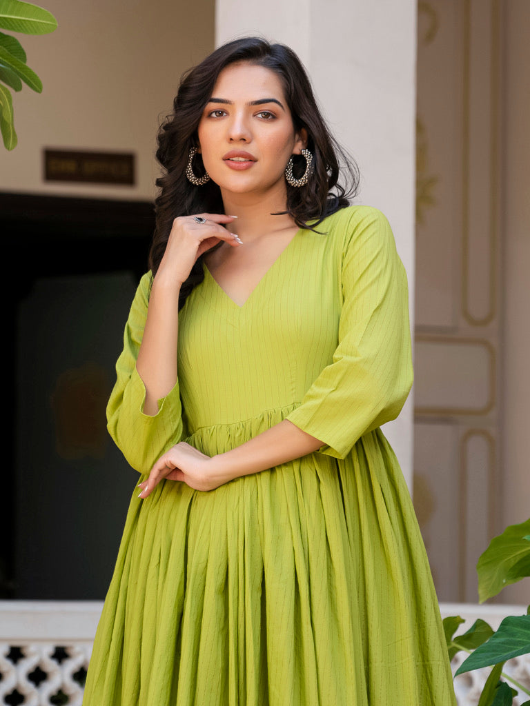 Green Goddess Gleam Kurta Set
